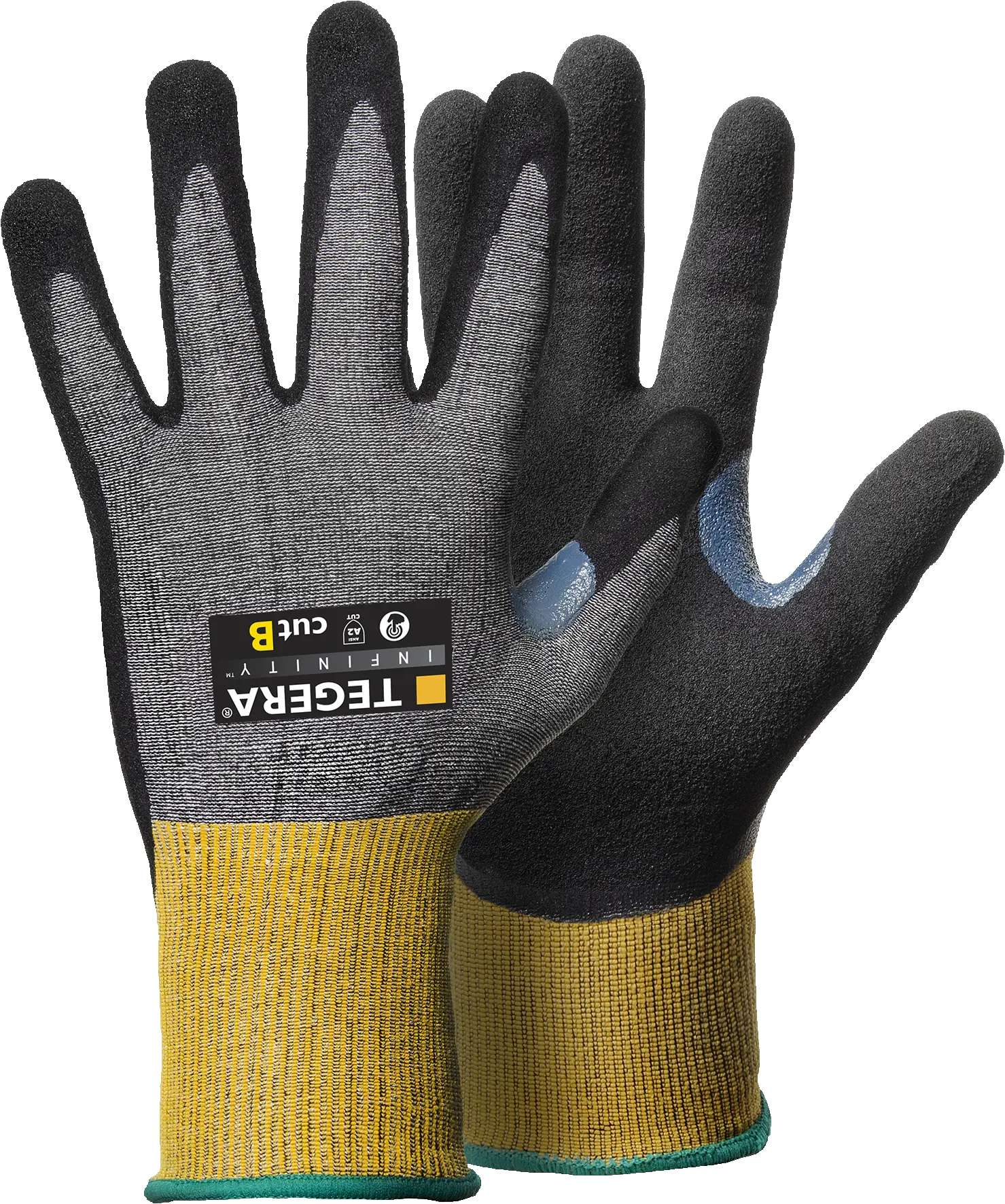 Guanti Da Lavoro Tegera 8804 Infinity - Rivestimento Completo In Nitrile, Resistenti A Calore, Grasso E Olio
