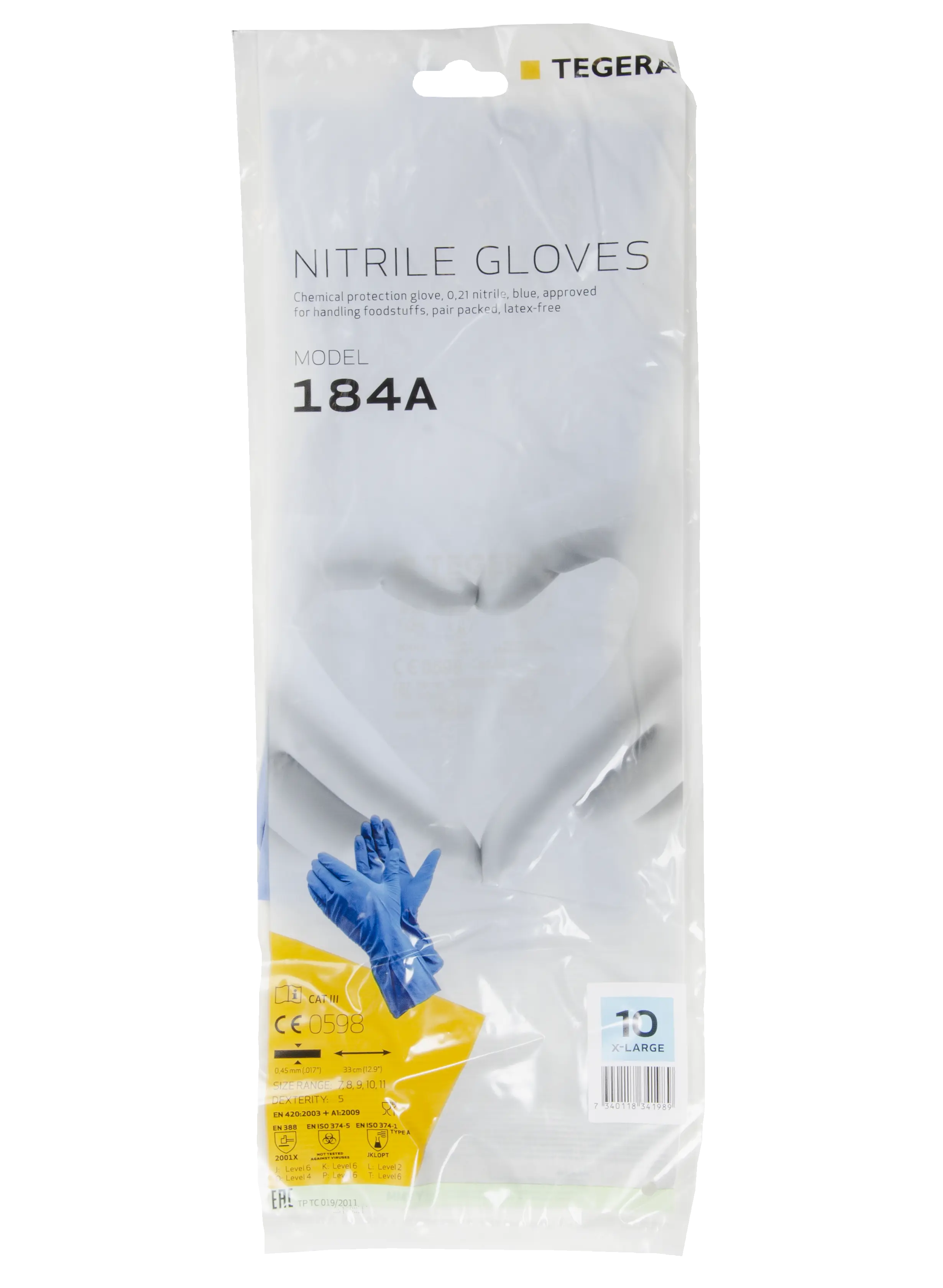 Chemical protection glove TEGERA Chemforce 184A Detail image