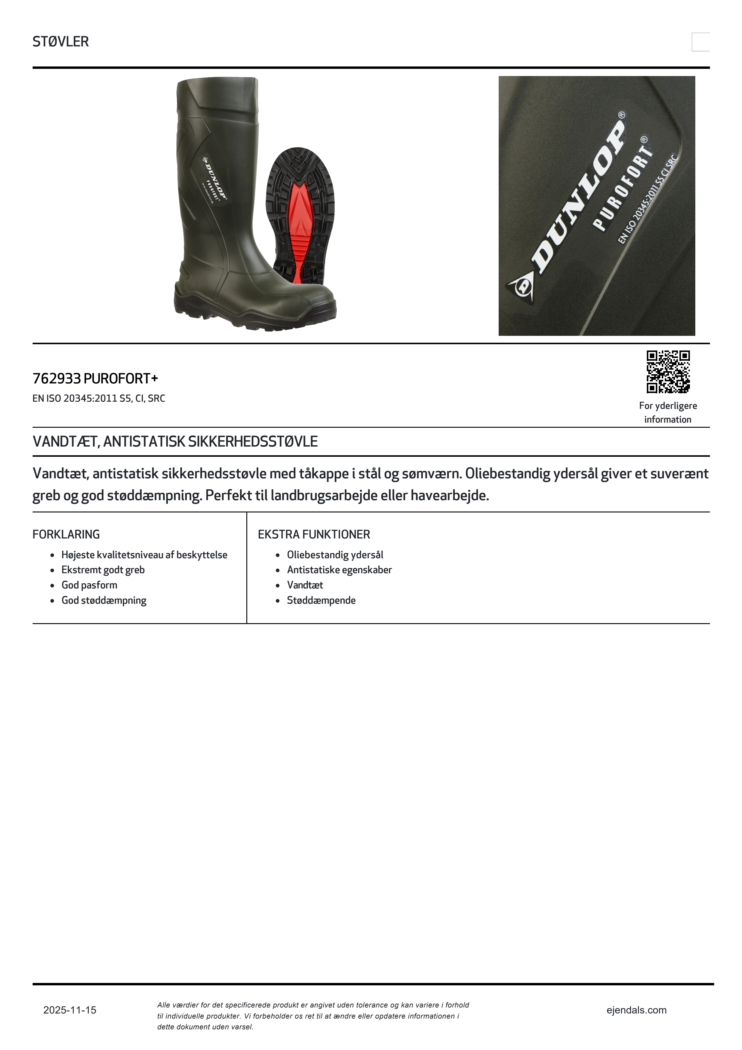 Dunlop 762933 PUROFORT+